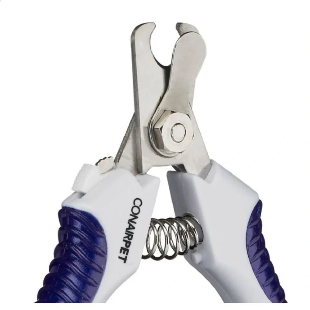 NEW! ConairPET Small Nail Dog and Cat Clipper Ergonomic Handle Purple and White